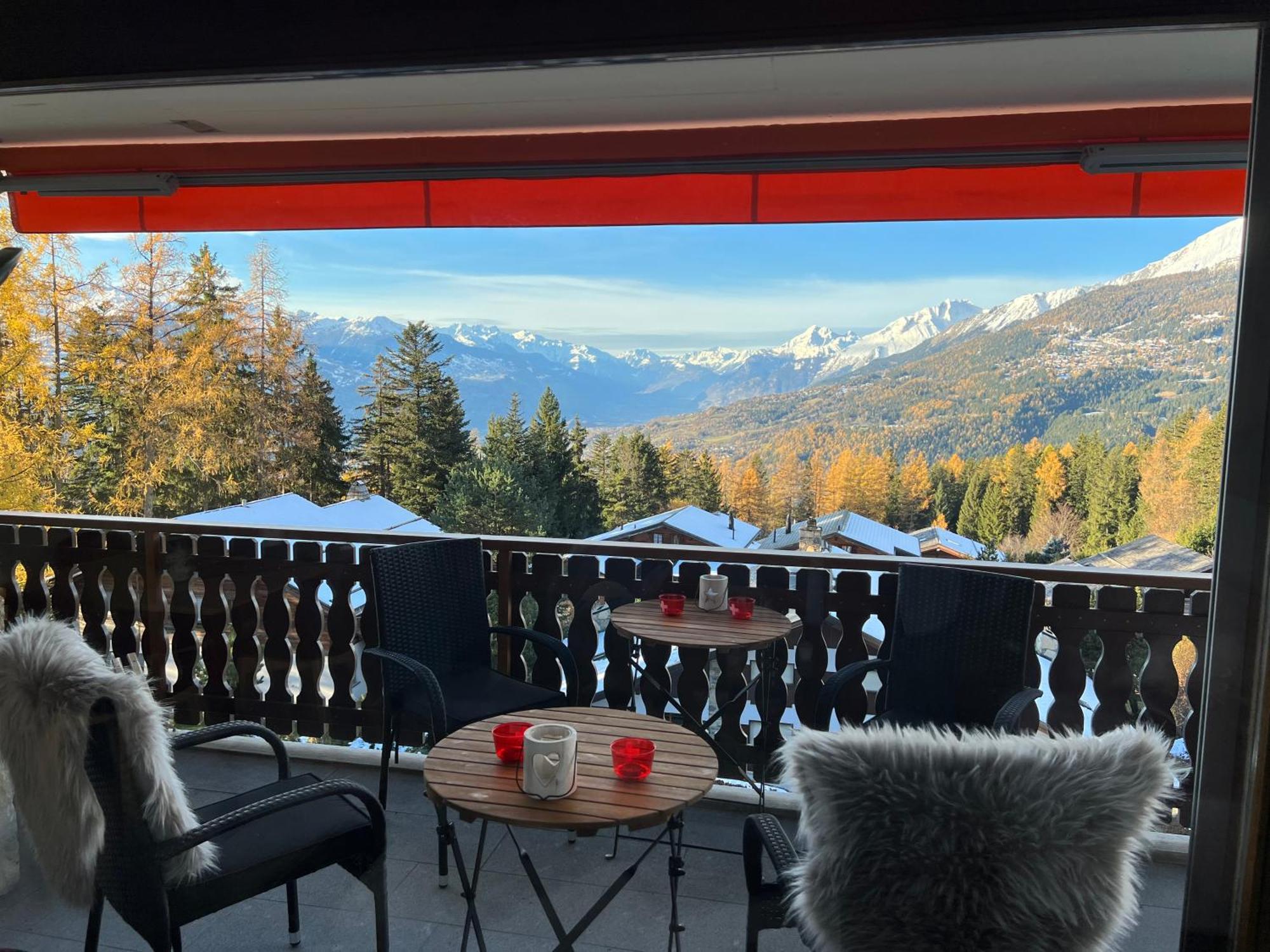 Residence Robin Des Bois, Crans-Montana, Luxueux Appartement Avec Vue Imprenable מראה חיצוני תמונה